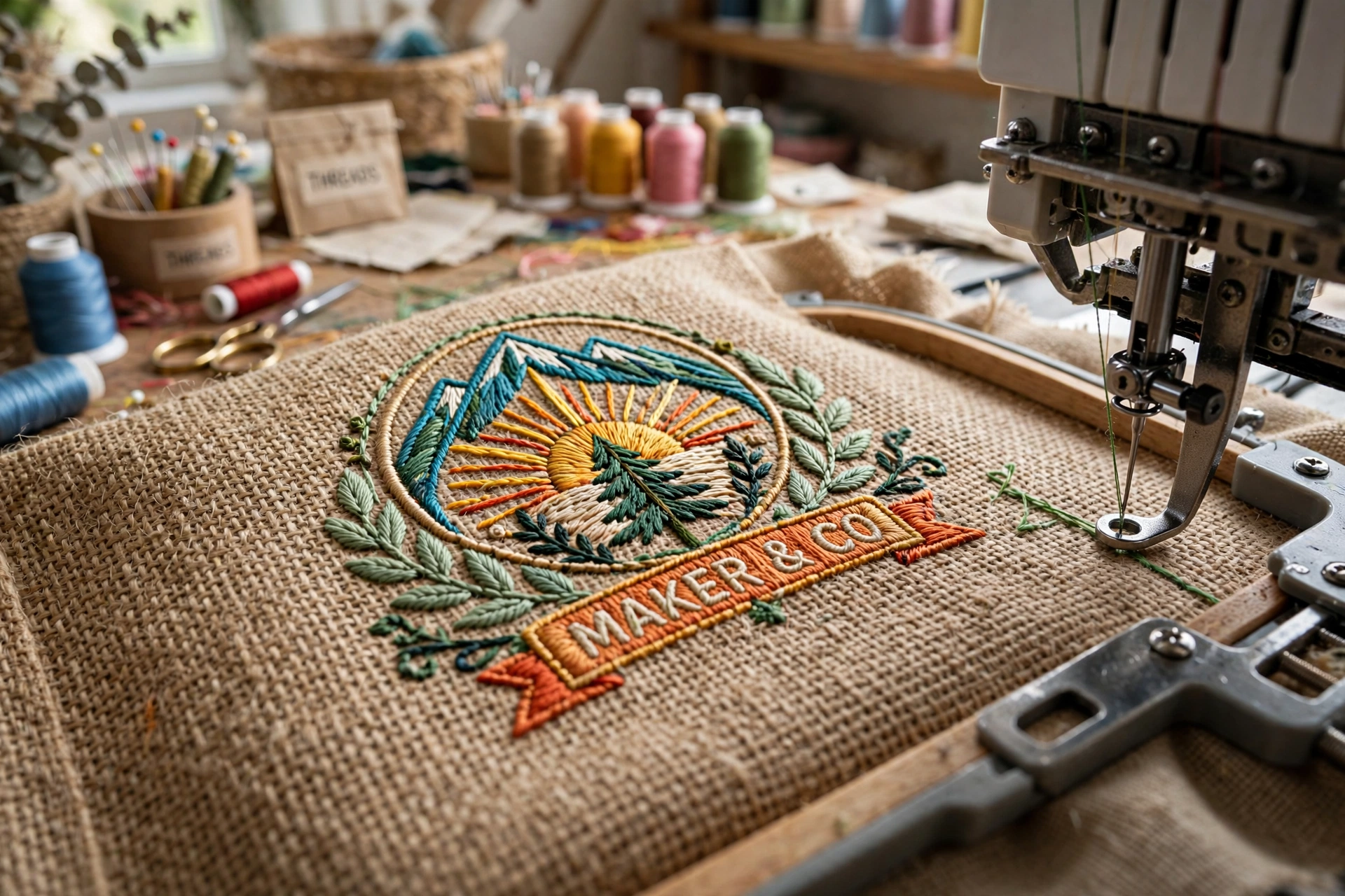 Precision Silkscreen Printing on Jute
