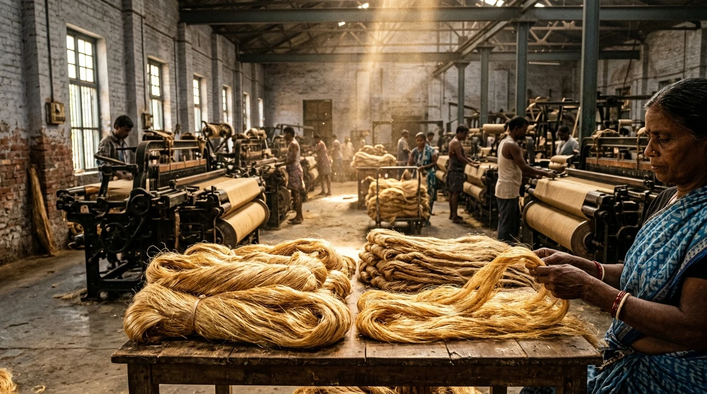 Golden Bast Raw Fiber Sorting & Weaving
