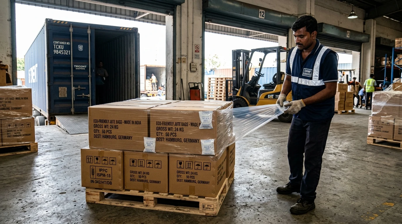 Moisture-Proof Export Pallet Packing