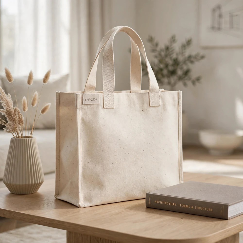 Bagora Ivory 14oz Heavy Canvas Shopper